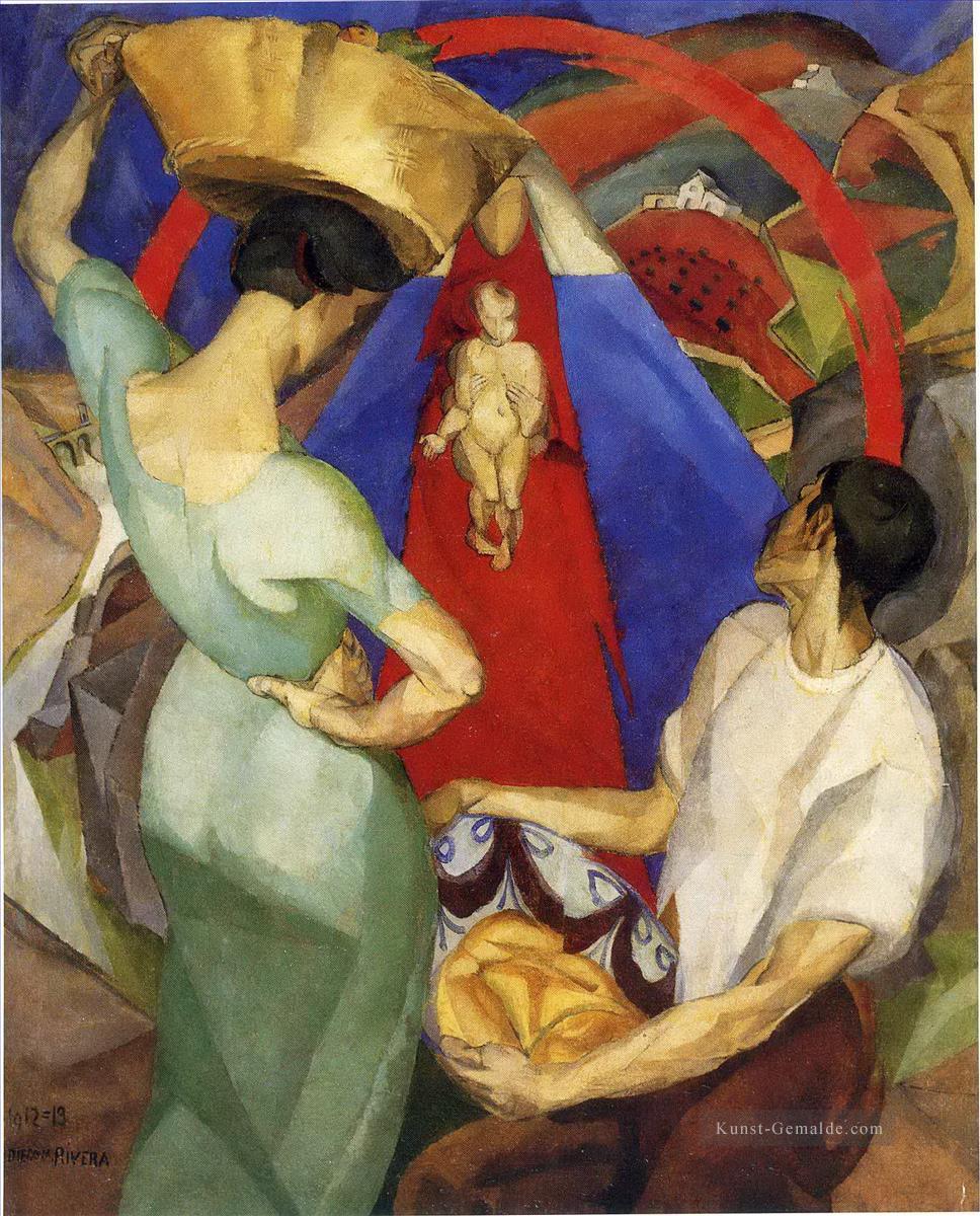 die Anbetung der Jungfrau 1913 Diego Rivera Ölgemälde